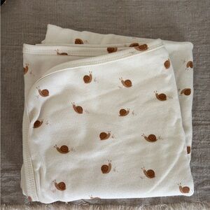 Quincy Mae brand snails baby blanket